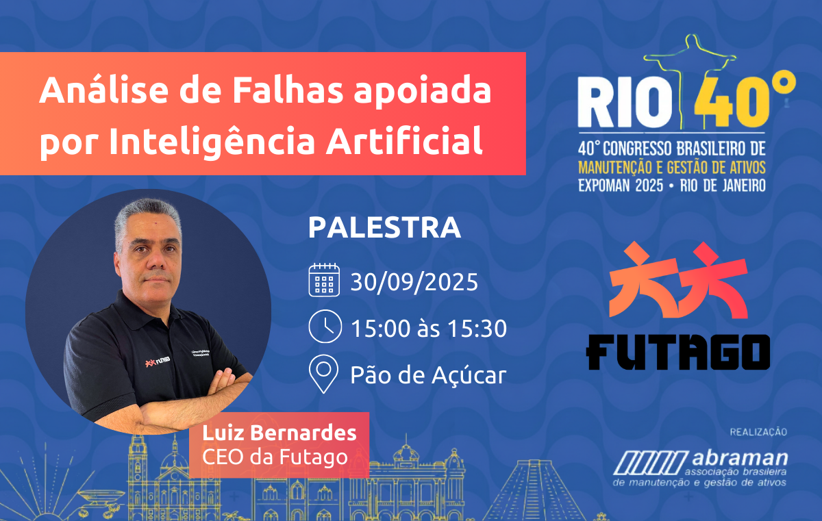 CEO da Futago apresentará palestra no 40º Congresso Brasileiro de Manutenção e Gestão de Ativos